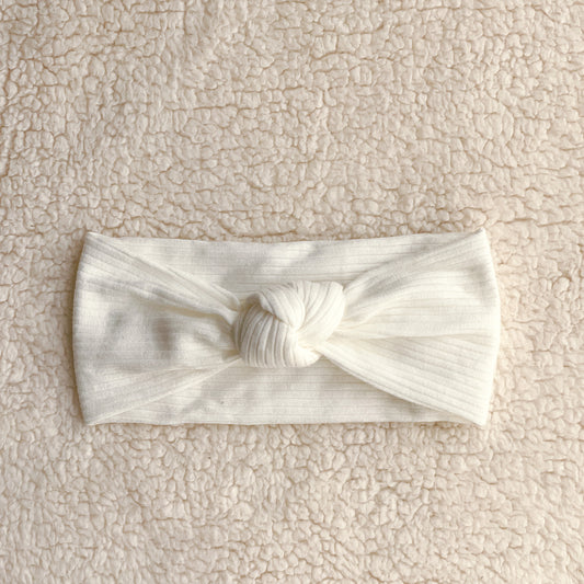 Knot Hairband - White