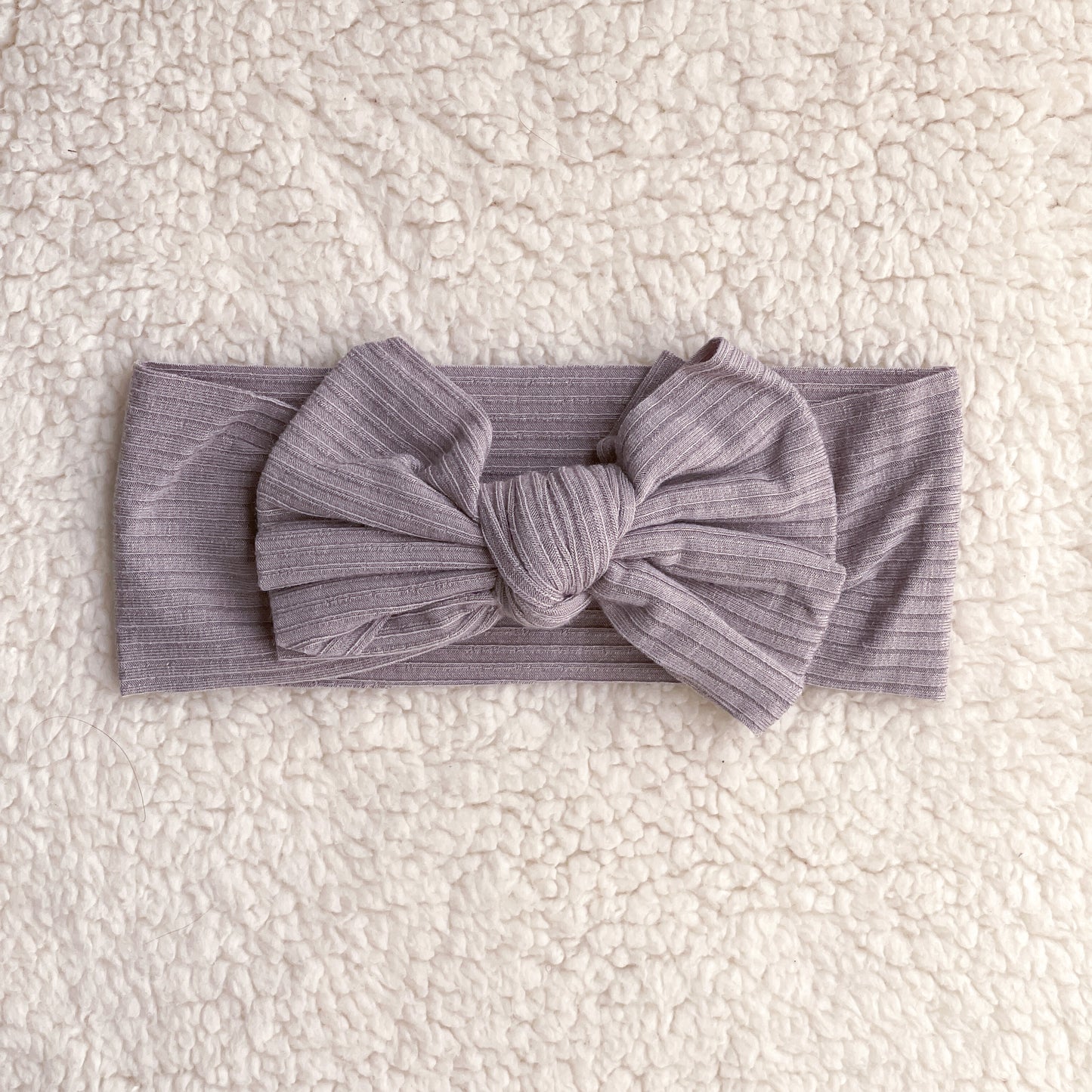 Bow Hairband - Grey