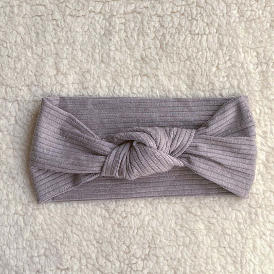 Knot Hairband - Grey