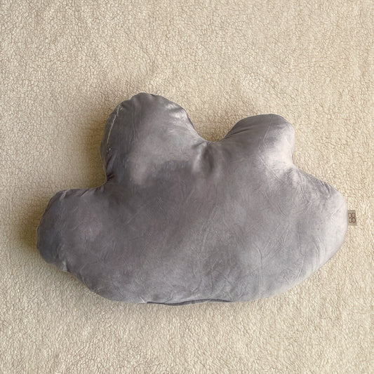 Velvet Cushion - Cloud (Grey)