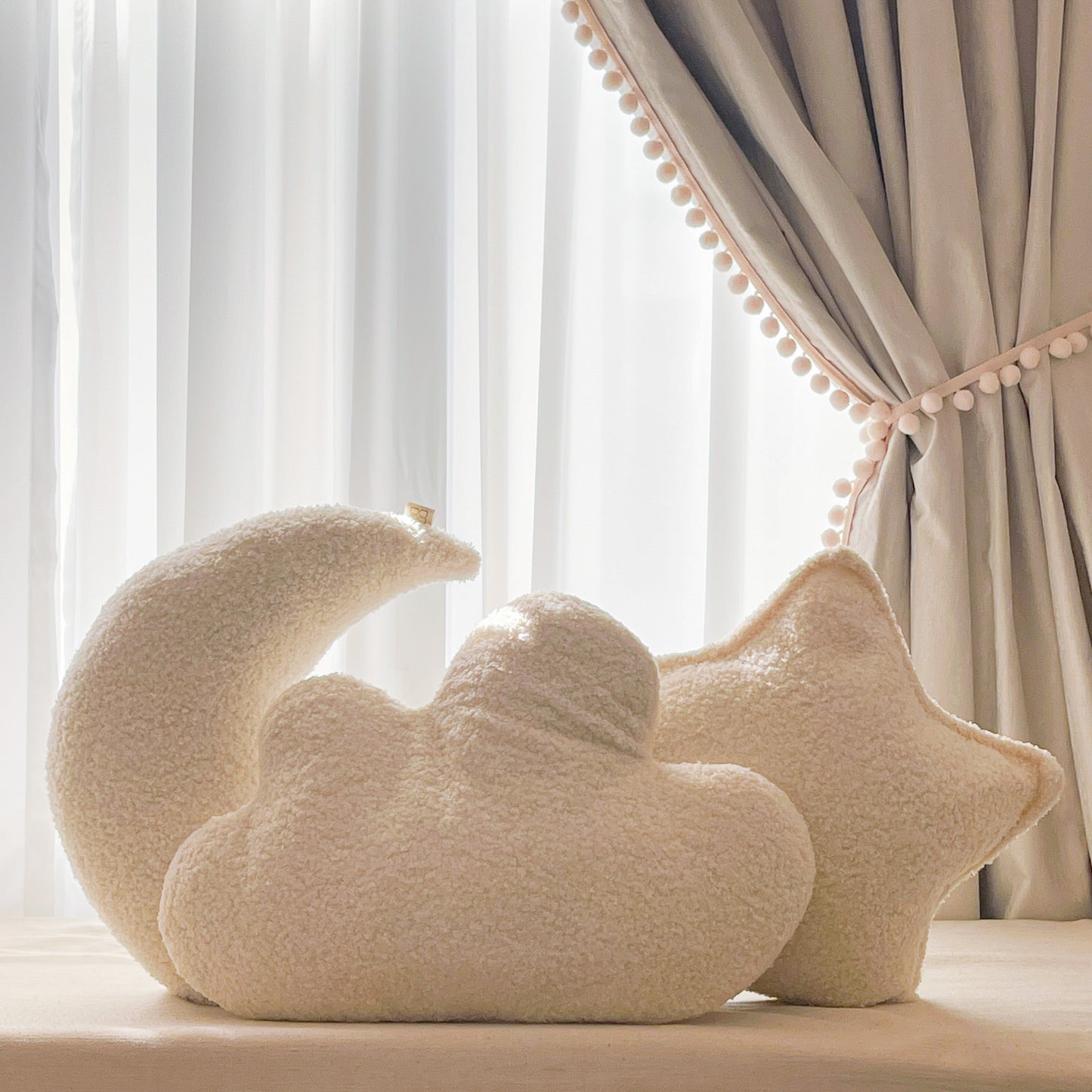 Fluffy Cushion - Moon