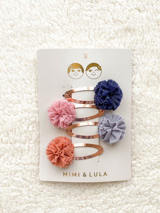 Hair Clips - Pompoms