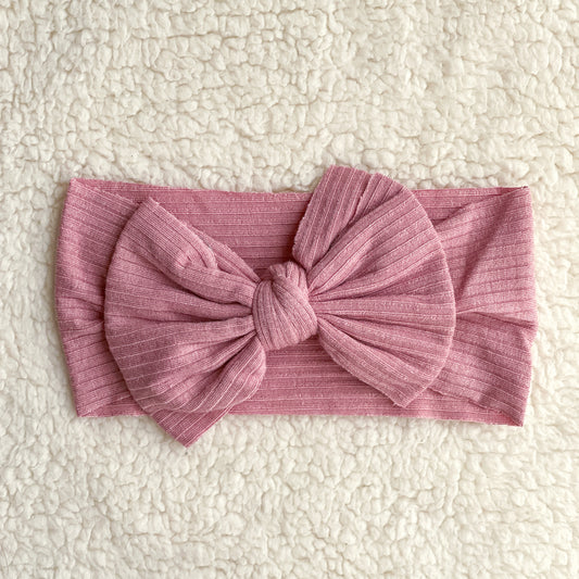 Bow Hairband - Pink